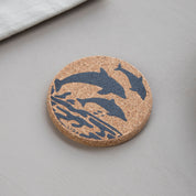 Cork Coaster Dolphins