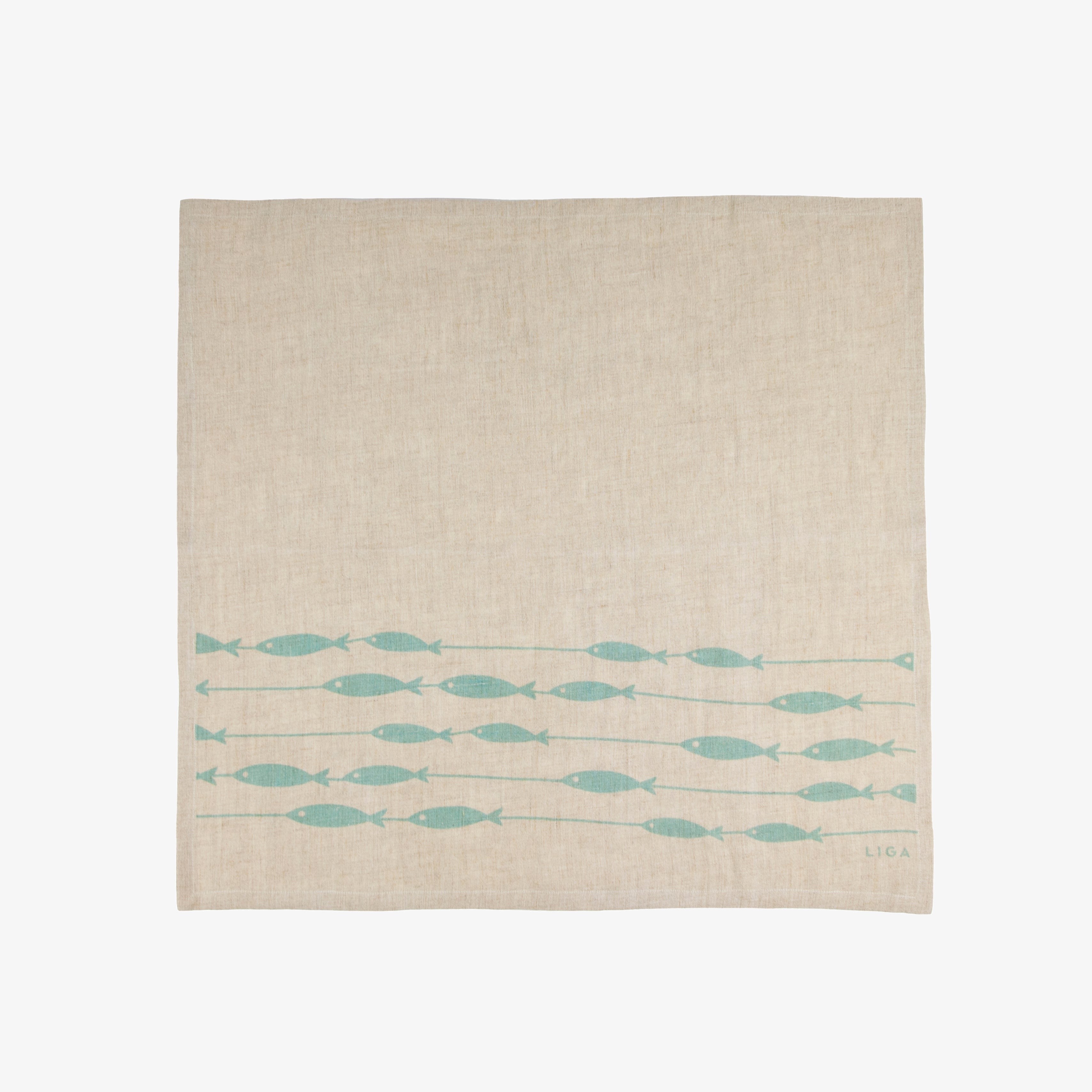 Linen Napkins | Fish on a Line