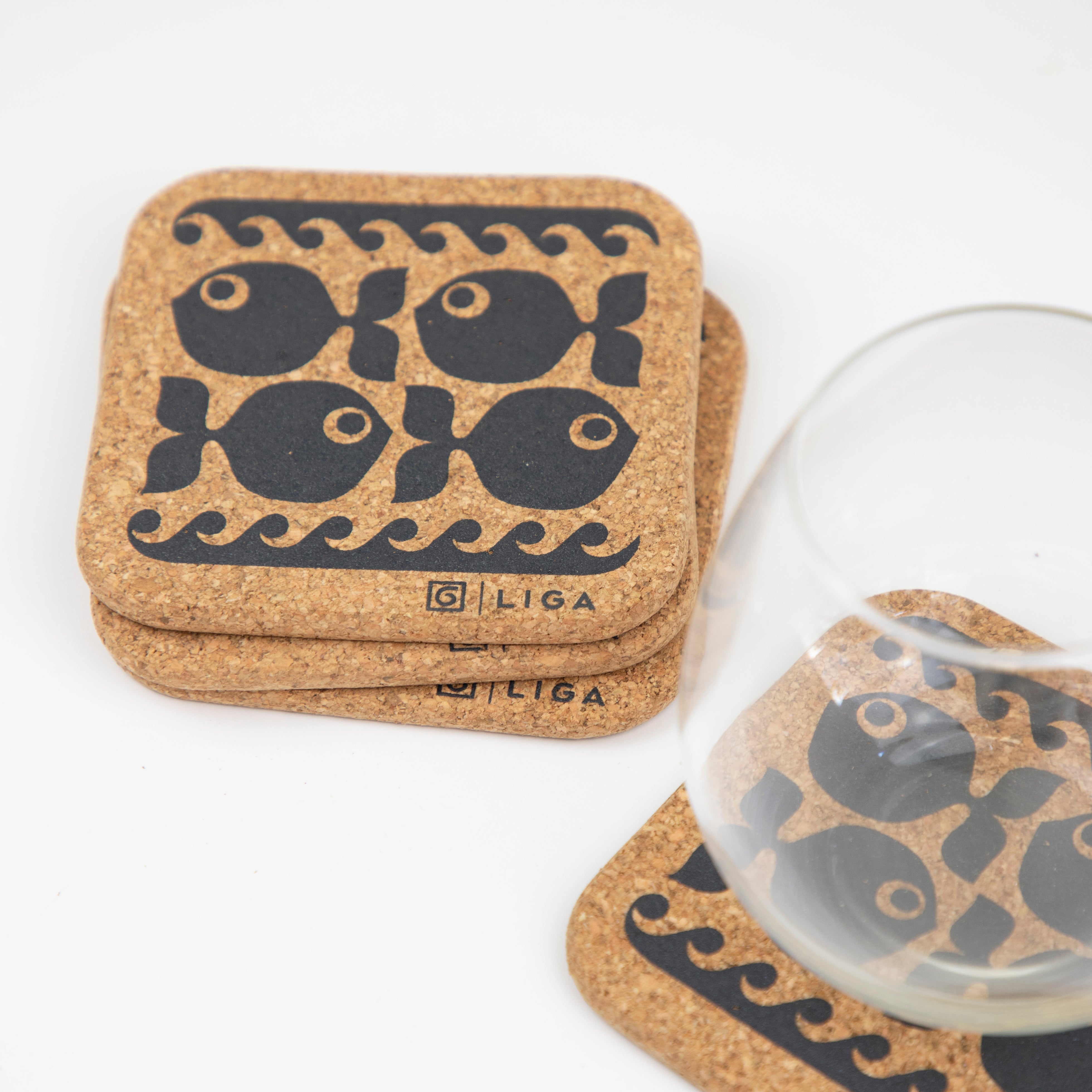 Hornsea Cork Coasters | Fish