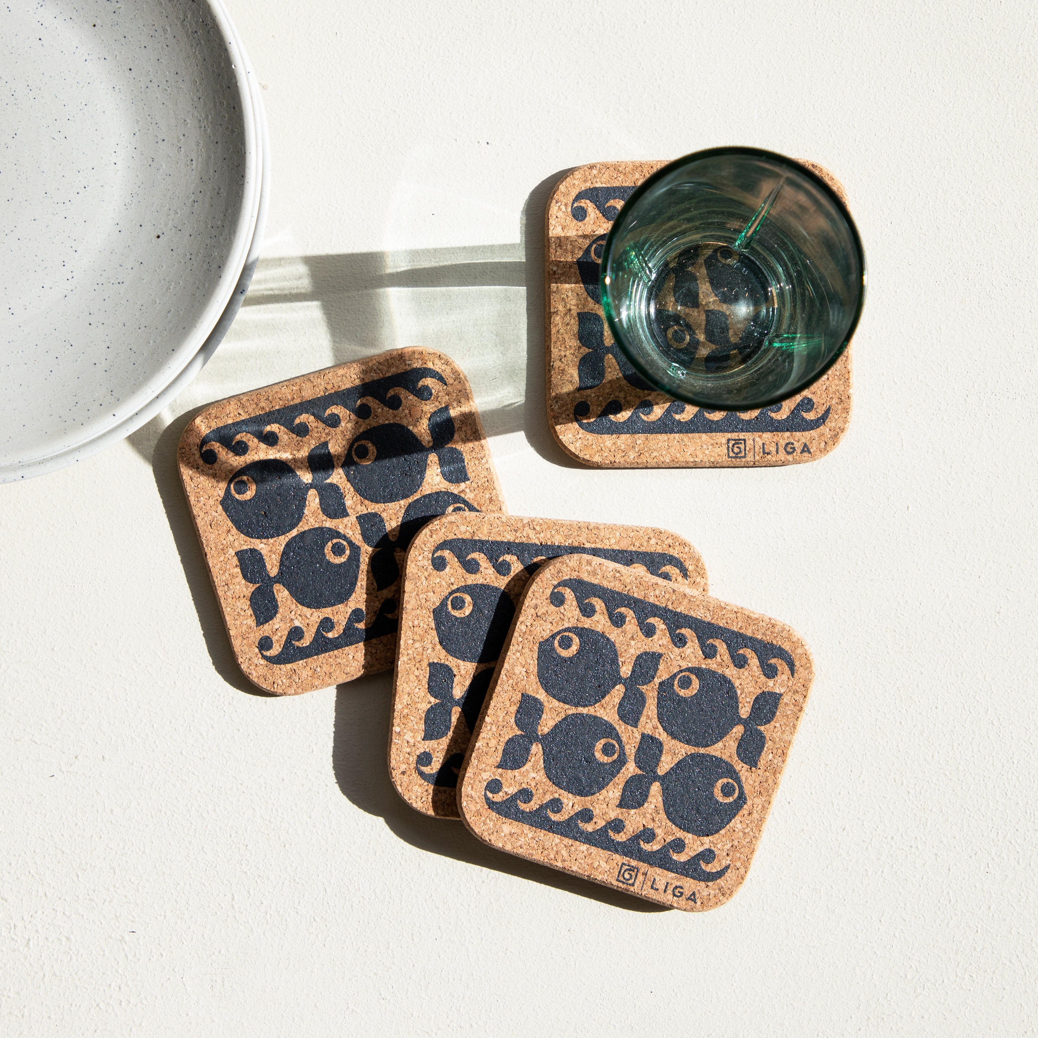 Hornsea Cork Coasters | Fish