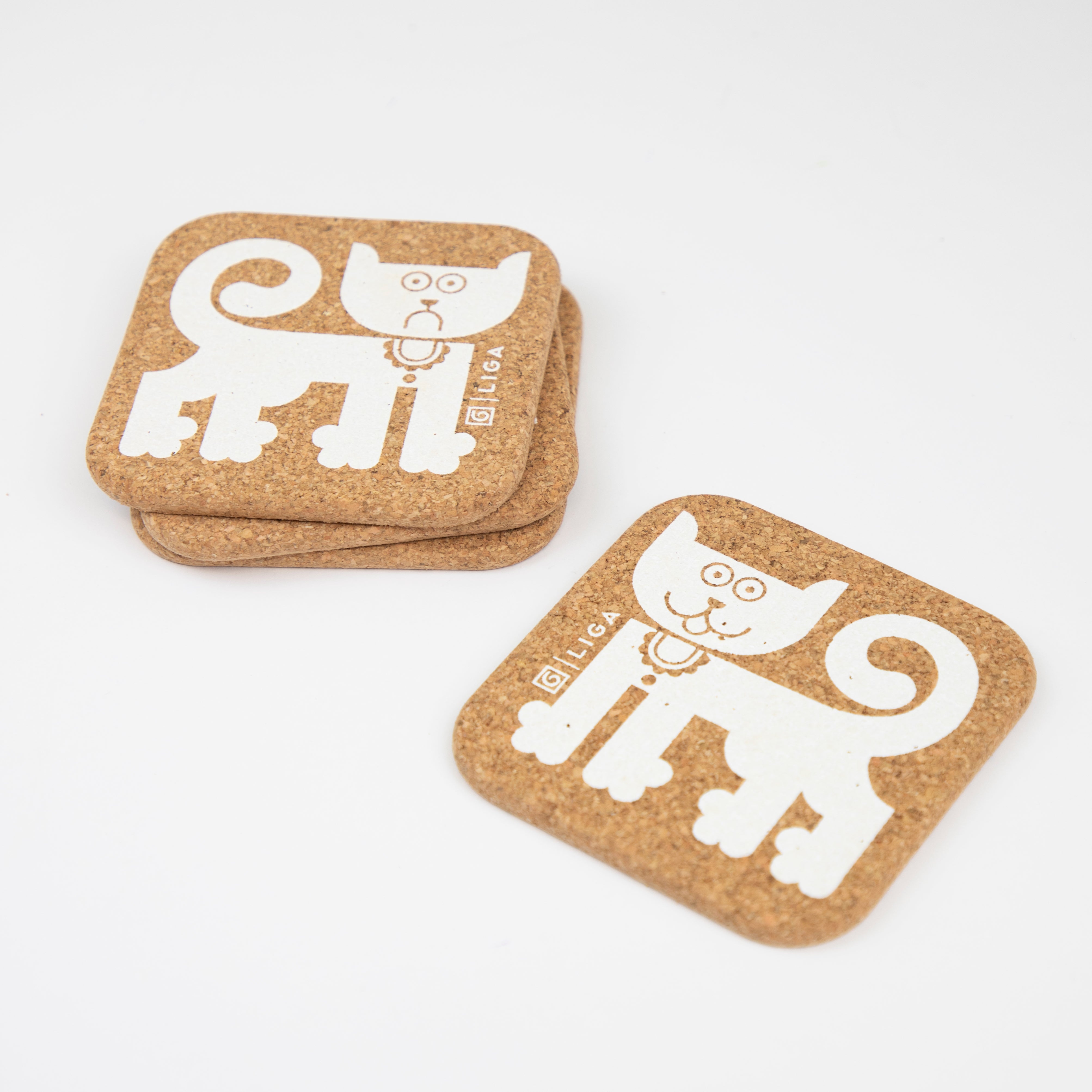 Hornsea Cork Coasters | Happy Cat