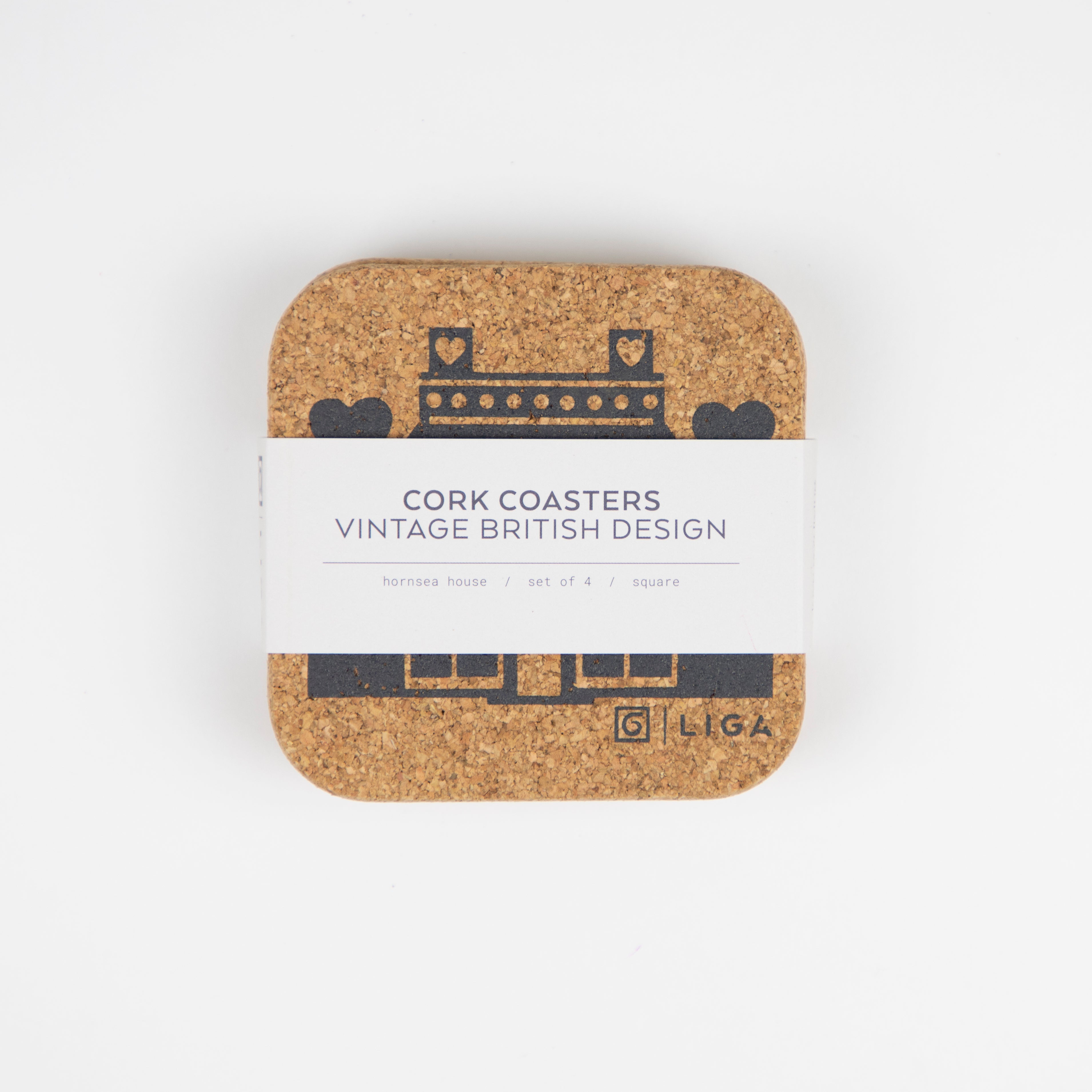 Hornsea Cork Coasters | Houses