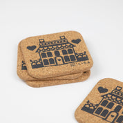 Hornsea Cork Coasters | Houses