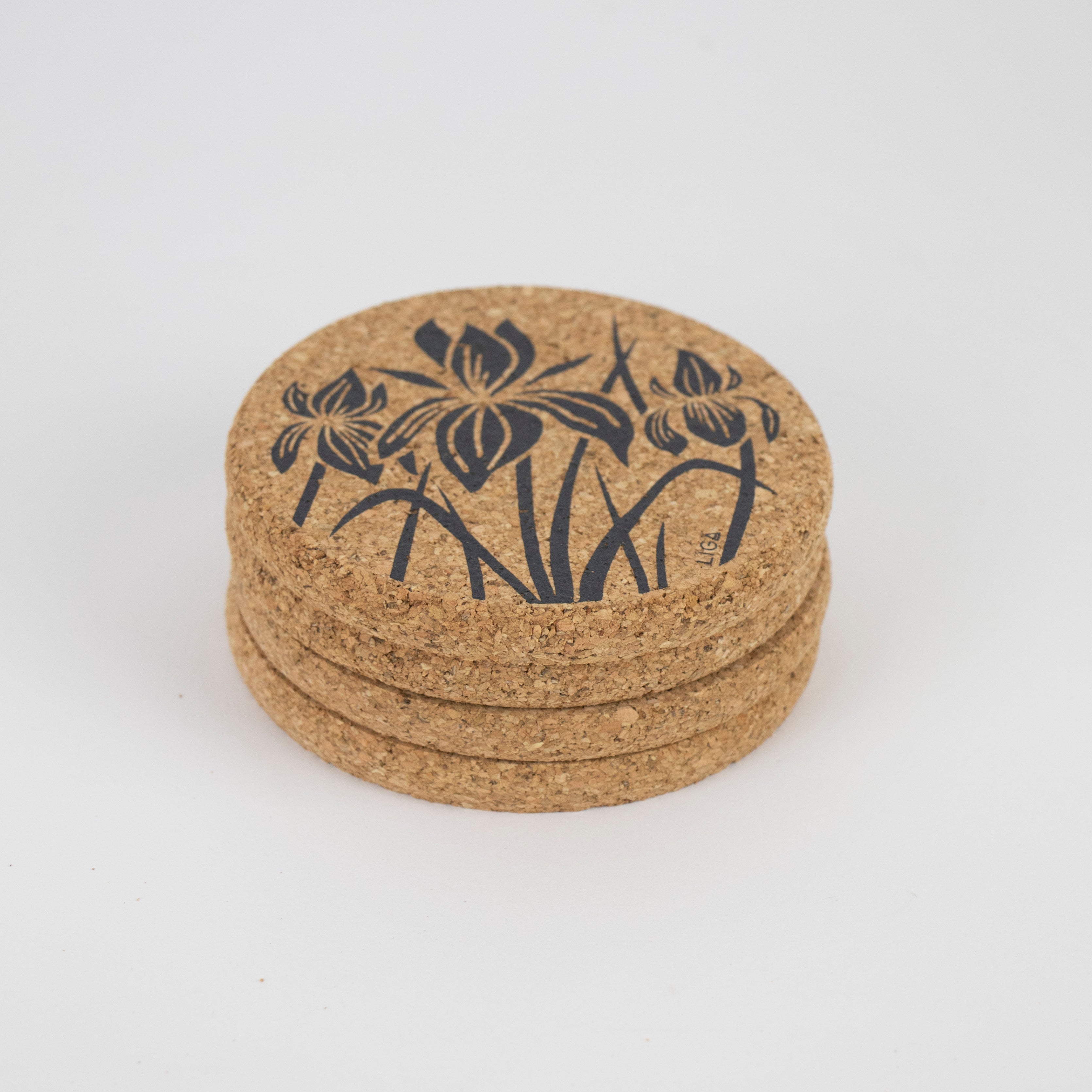 Cork Coaster Iris