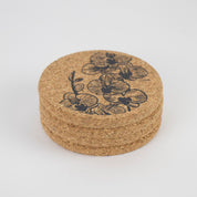 Cork Coaster Orchid Grey