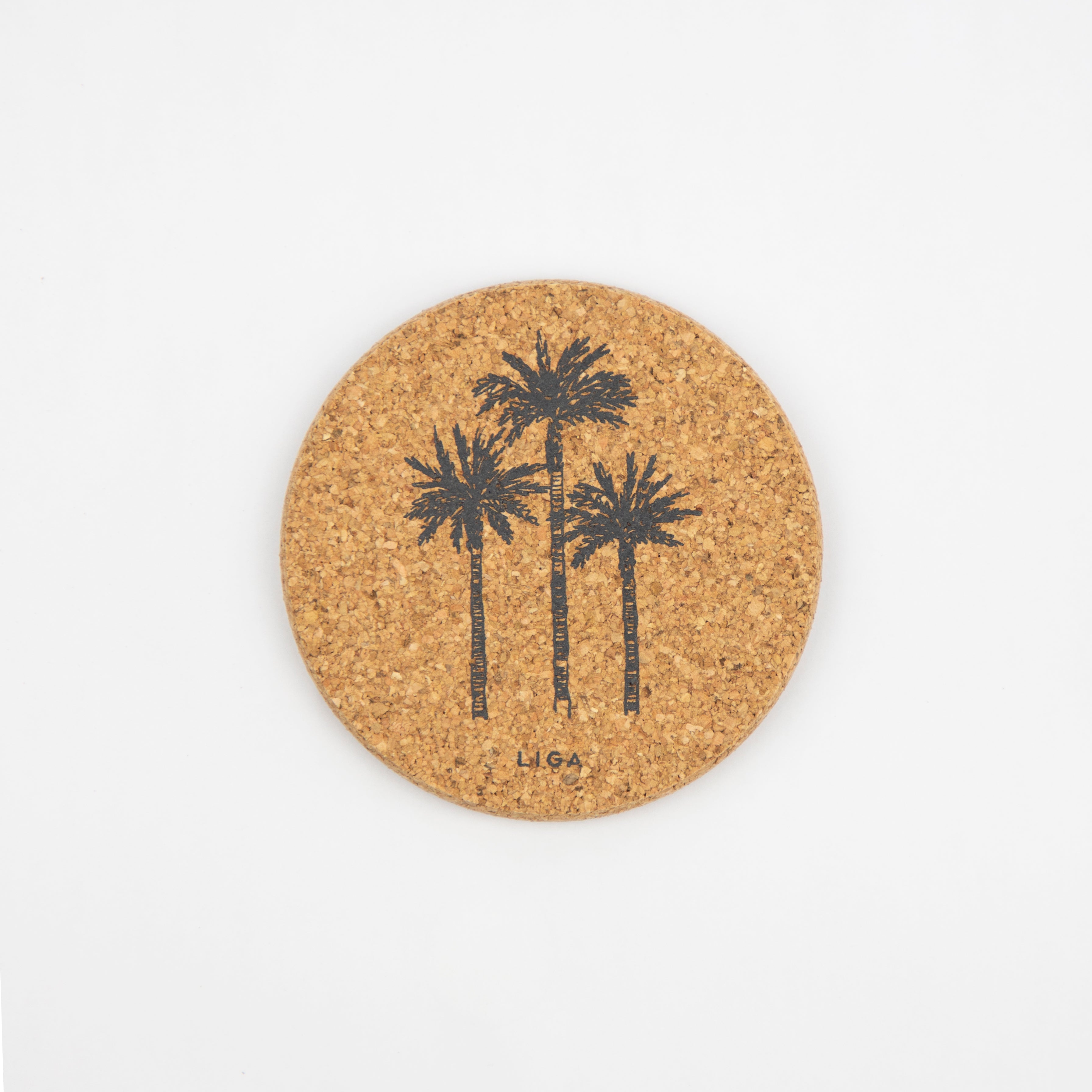 Cork Coaster Palms