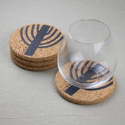 Cork Coaster Winter Tree