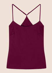 Lola Burgundy Silk Camisole