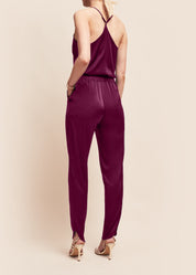 Lola Burgundy Silk Camisole