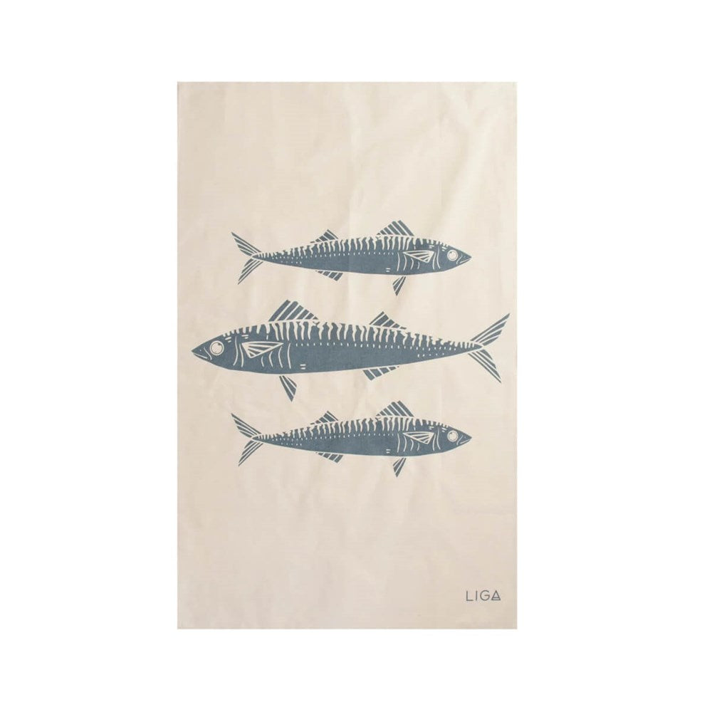 Mackerel Tea Towel I Spring Lake