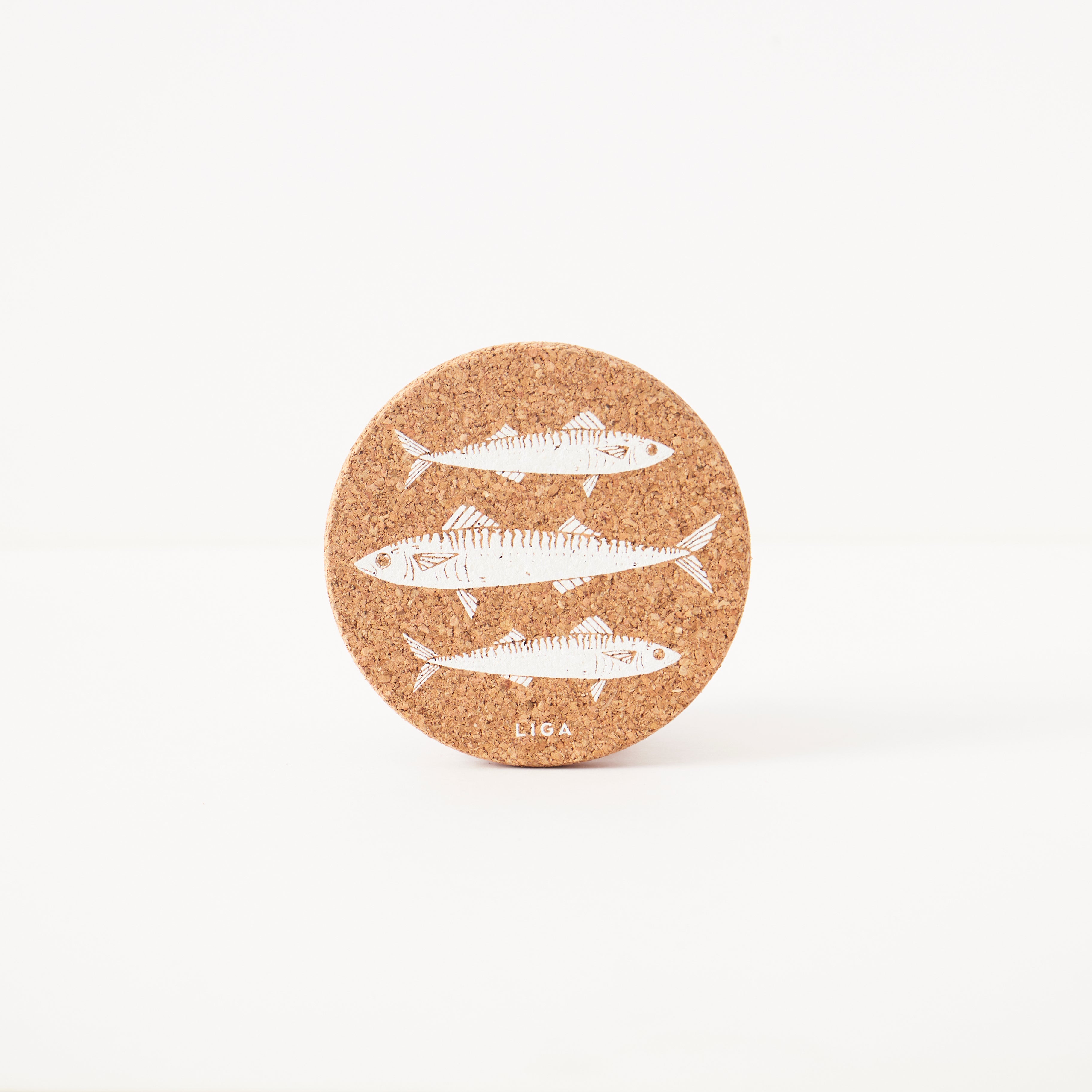Cork Coasters | Mackerel