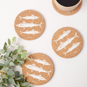 Cork Coasters | Mackerel