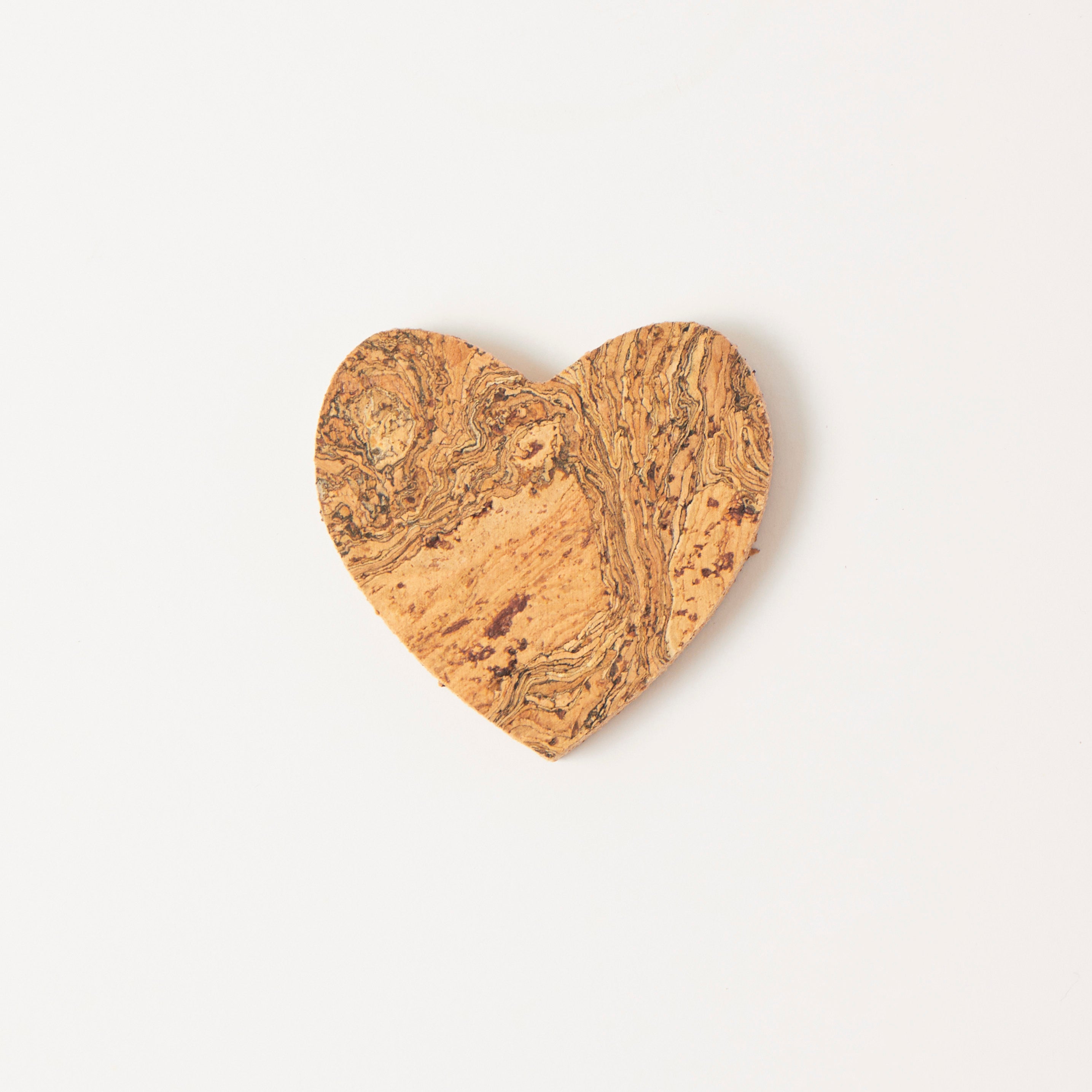 Natural Cork Magnet | Heart