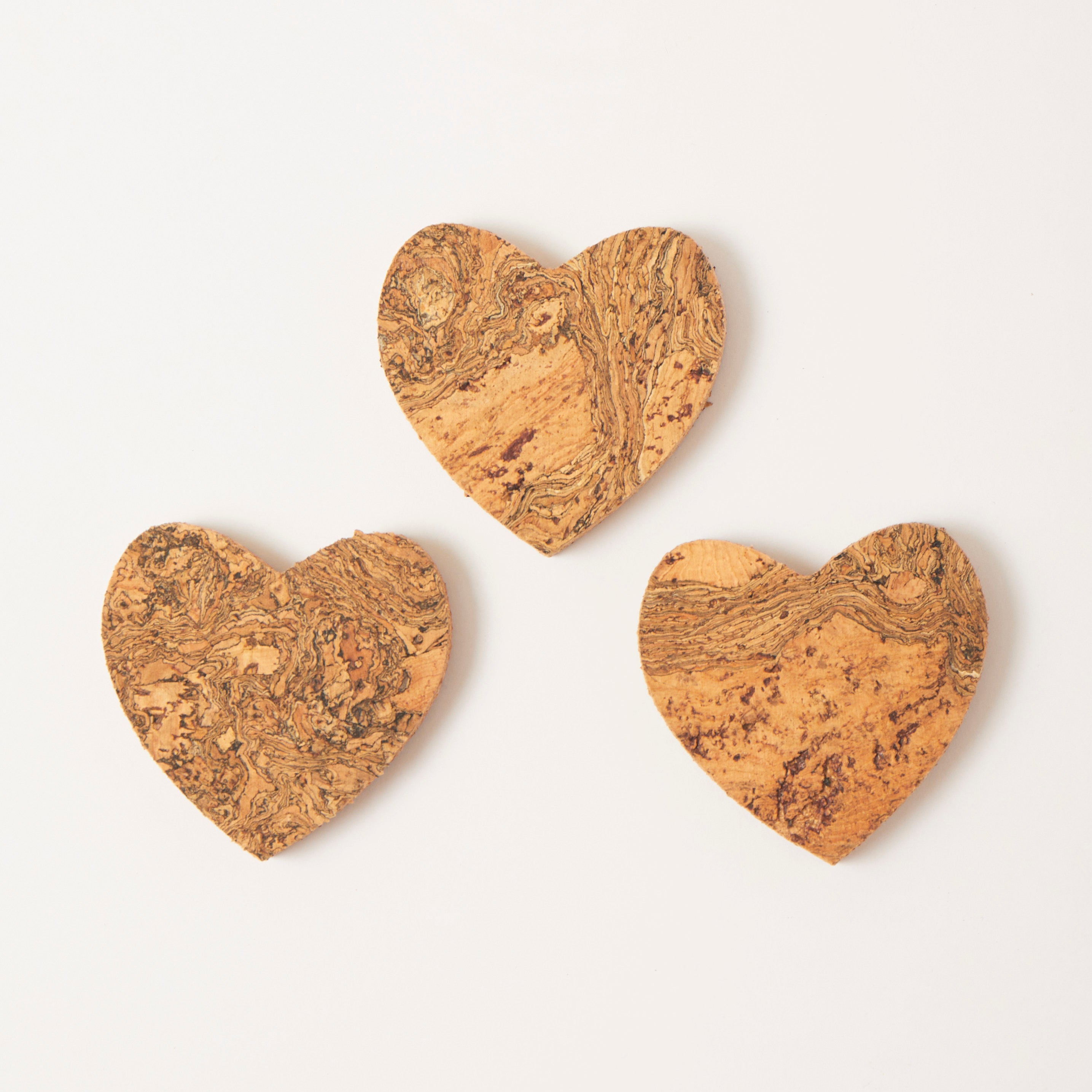 Natural Cork Magnet | Heart