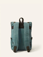 Marine Blue Waxed Cotton Mini Bali Backpack