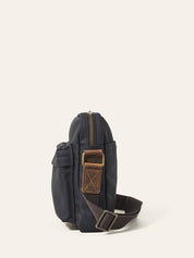 Black Yala Coated Cotton Cross Body Bag