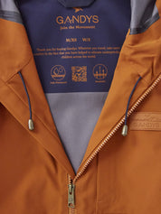 Men's Burnt Orange Bergen Waterproof Jacket