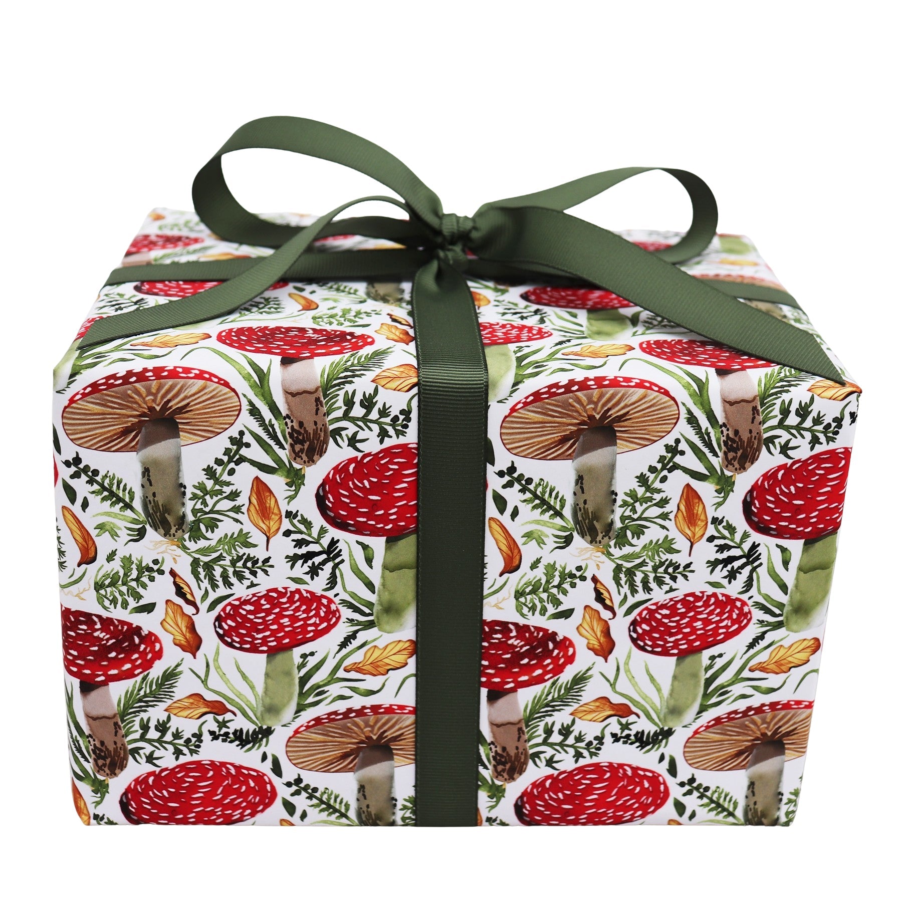 MUSHROOM CHRISTMAS WRAPPING PAPER