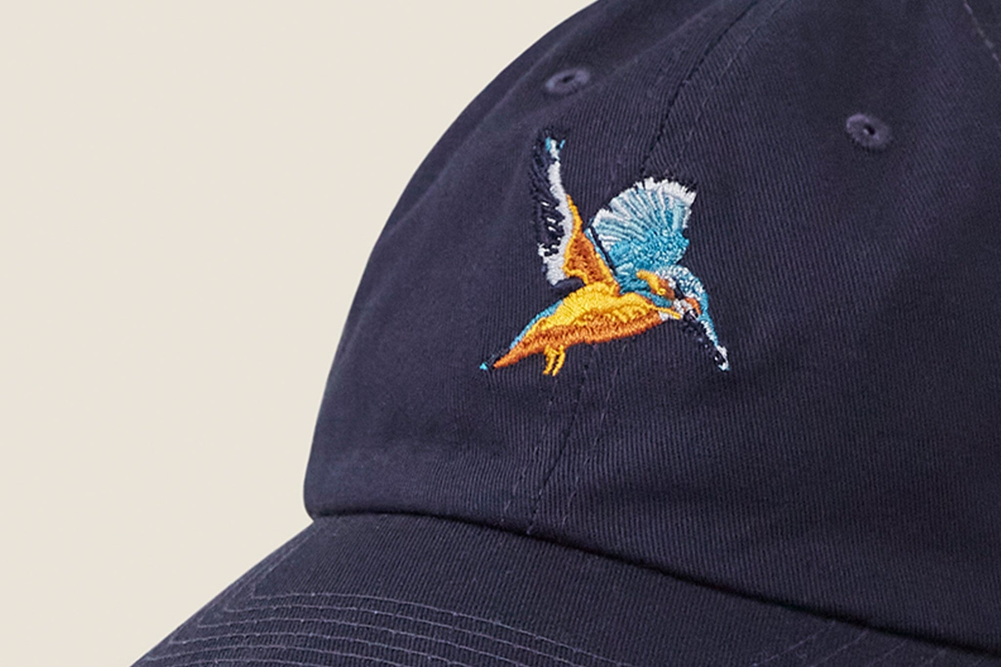 Navy Kingfisher Cotton Cap