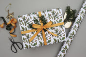 OAK LEAVES & ACORNS CHRISTMAS WRAPPING PAPER