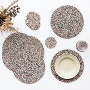 Beach Clean Round Placemats and Coasters Bundle | Table S/4