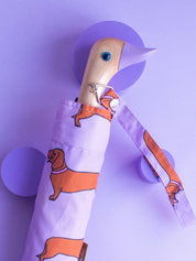 Dachshund Dog Lilac Eco-friendly Compact Duck Umbrella