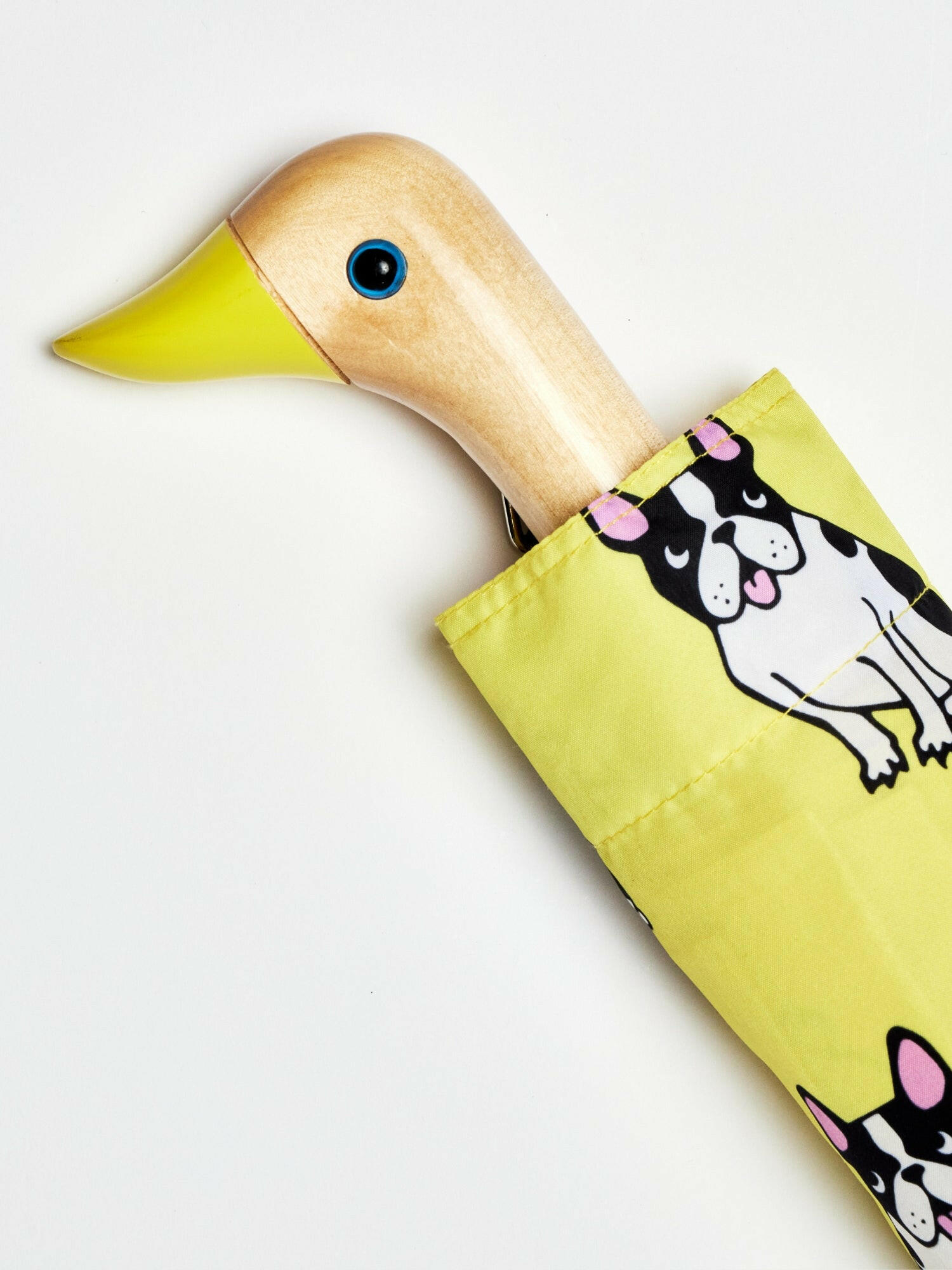 French Bulldog YellowEco-Friendly Compact Duck Umbrella