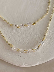 Rising Star Oval Diamond Tennis Necklace