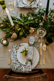 SET of TWO PARTRIDGE COTTON NAPKINS