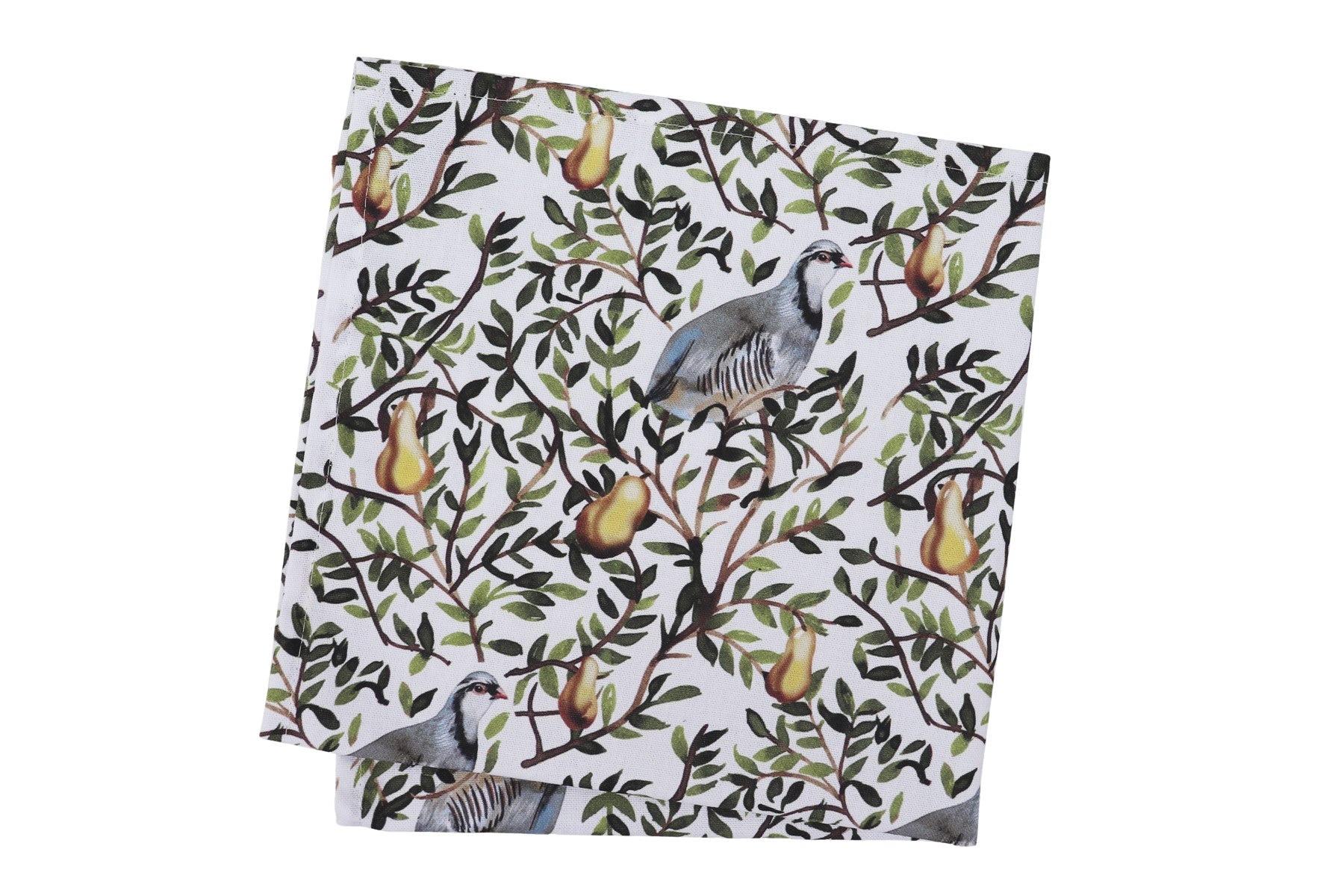 SET of TWO PARTRIDGE COTTON NAPKINS