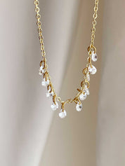 Rising Star 10 Pear Diamond Necklace