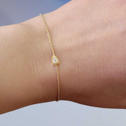 Cassiopeia Pear Diamond Bracelet