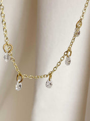 Rising Star 5 Pear Diamond Dangle Necklace