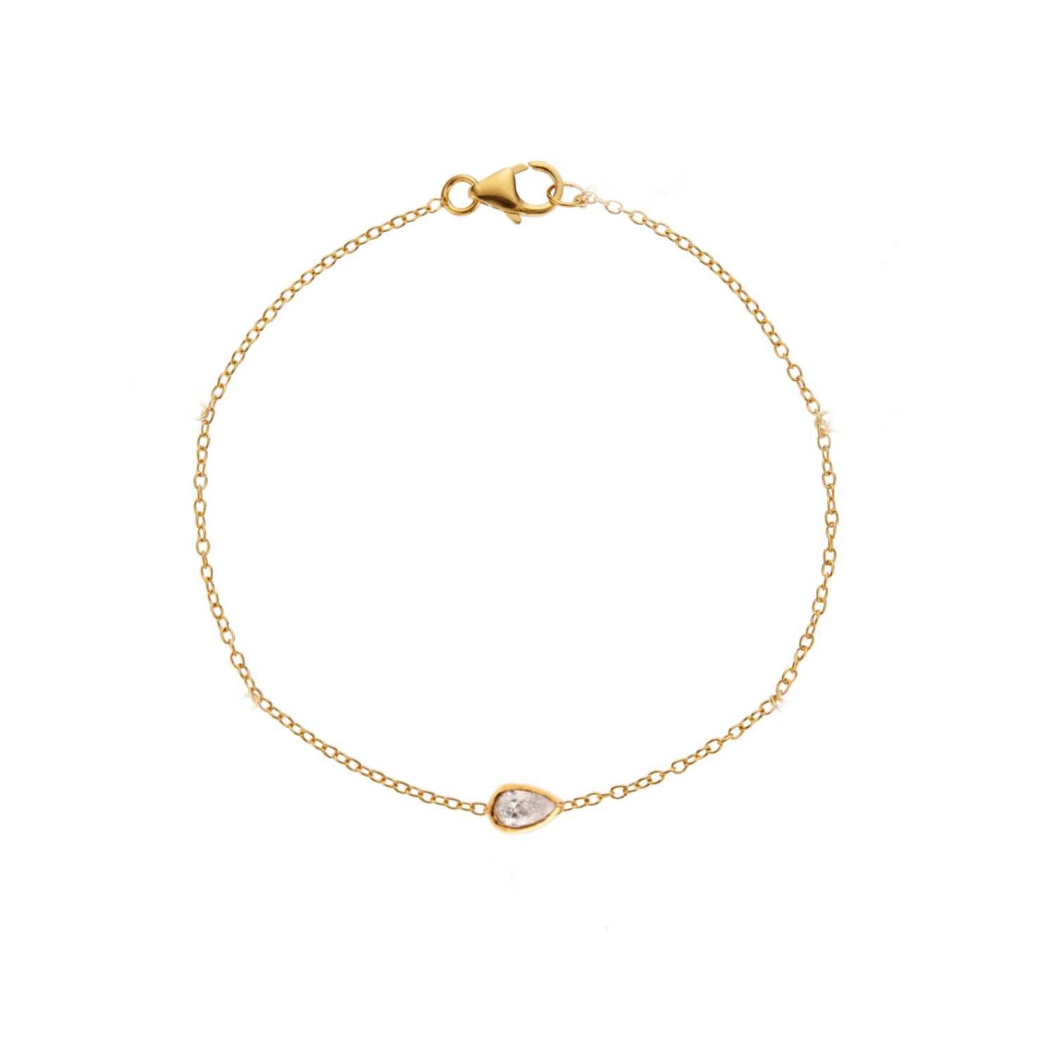 Cassiopeia Pear Diamond Bracelet