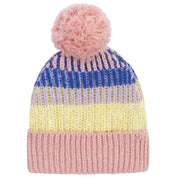Phoebe Stripe Beanie Hat - Pink