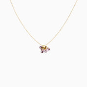 Rising Star 5 Pink Sapphire Cluster Necklace