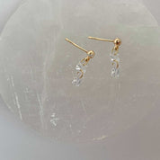 Rising Star Princess and Baguette Diamond Dot Studs