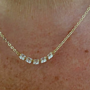 Rising Star Princess Diamond Tennis Necklace