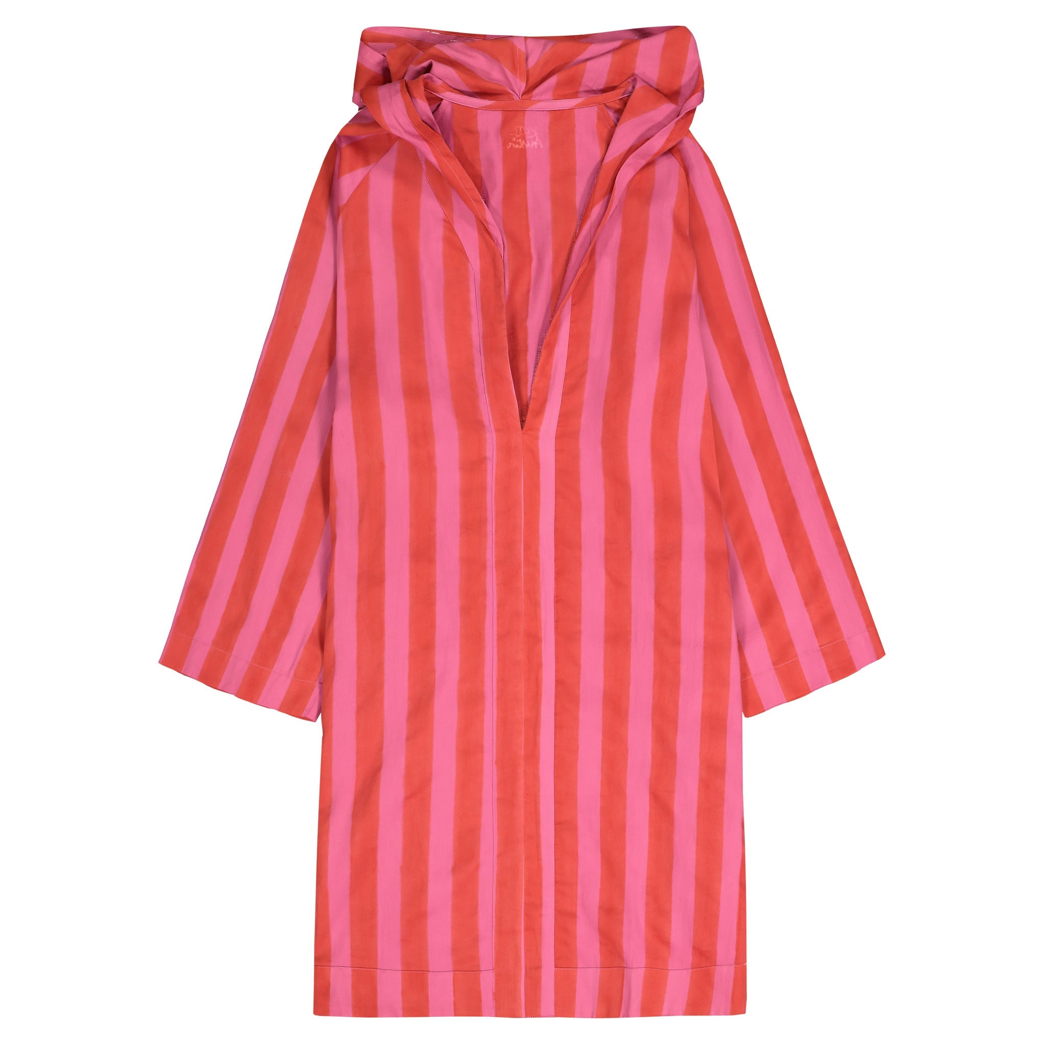 Ray Hoody in Fuchsia Red Cabana Stripe