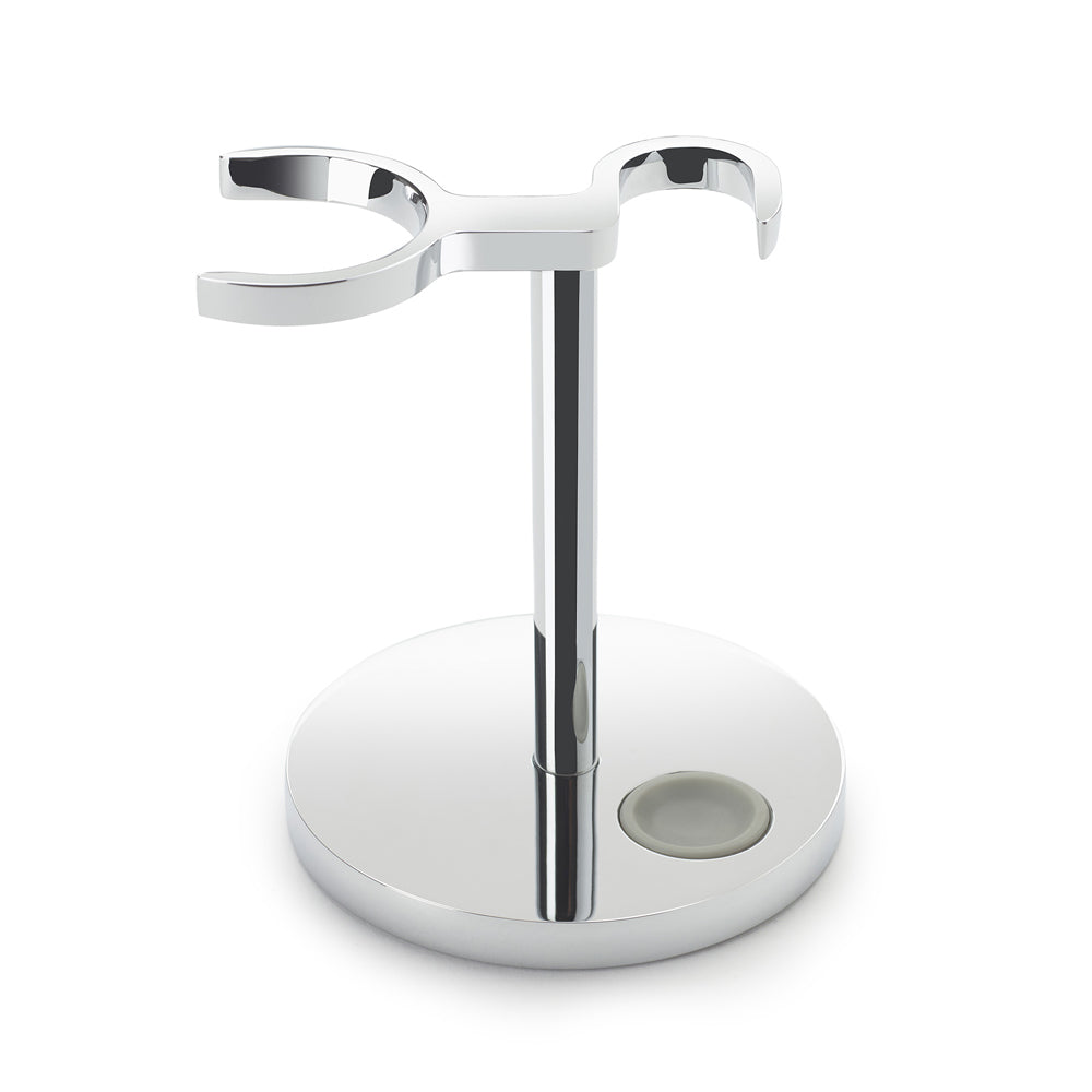 Chrome Razor & Brush Stand