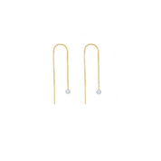 Rising Star Diamond Threader Earrings