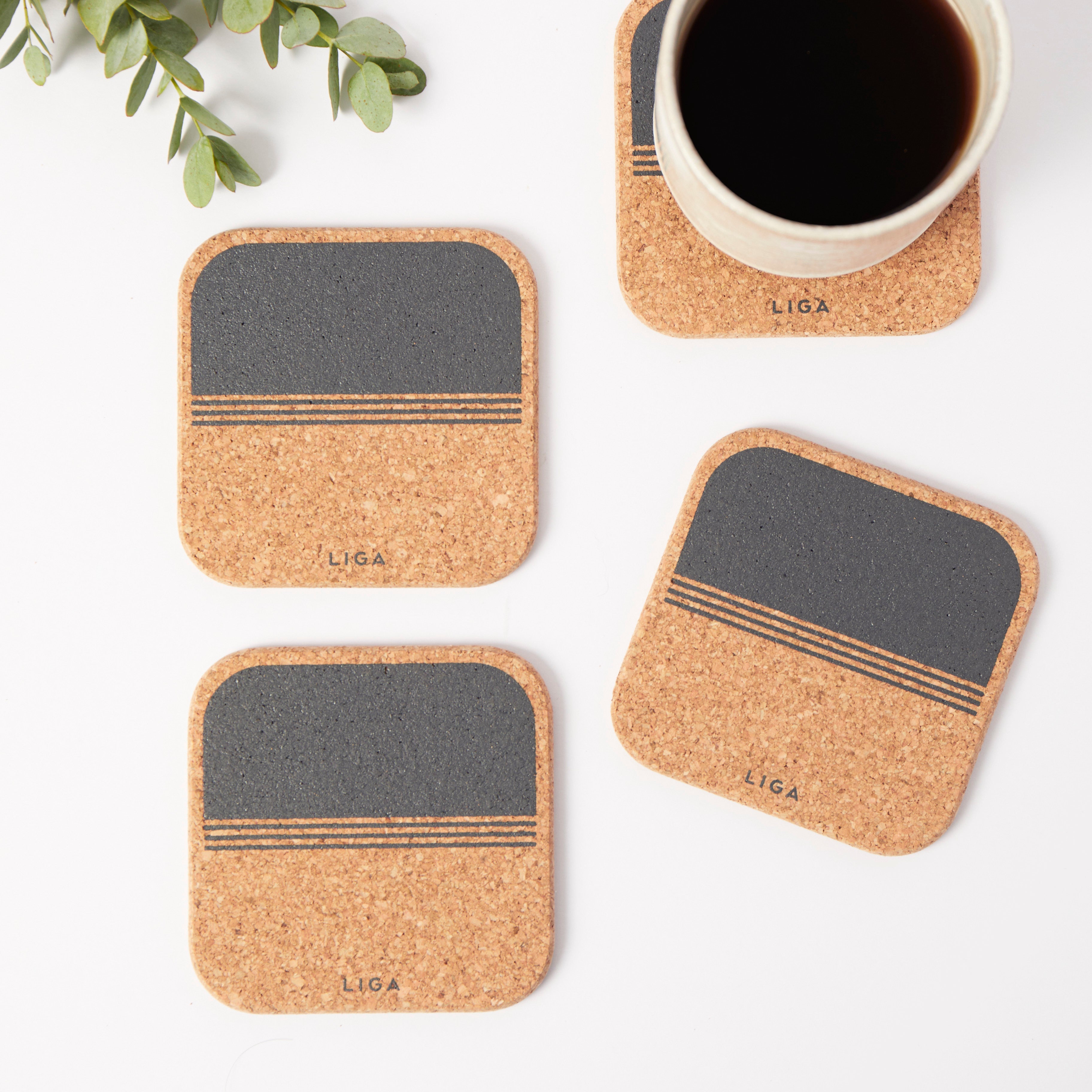Cork Coasters | Rock Set of 4