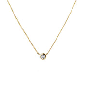 Circinius Solitaire Diamond On the Chain Necklace