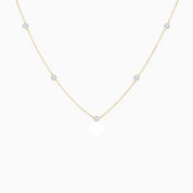 Rising Star Diamond Station Necklace