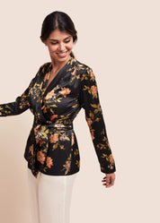 Roxy Flora Silk Wrap Jacket