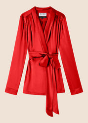 Roxy Scarlett Silk Wrap Jacket