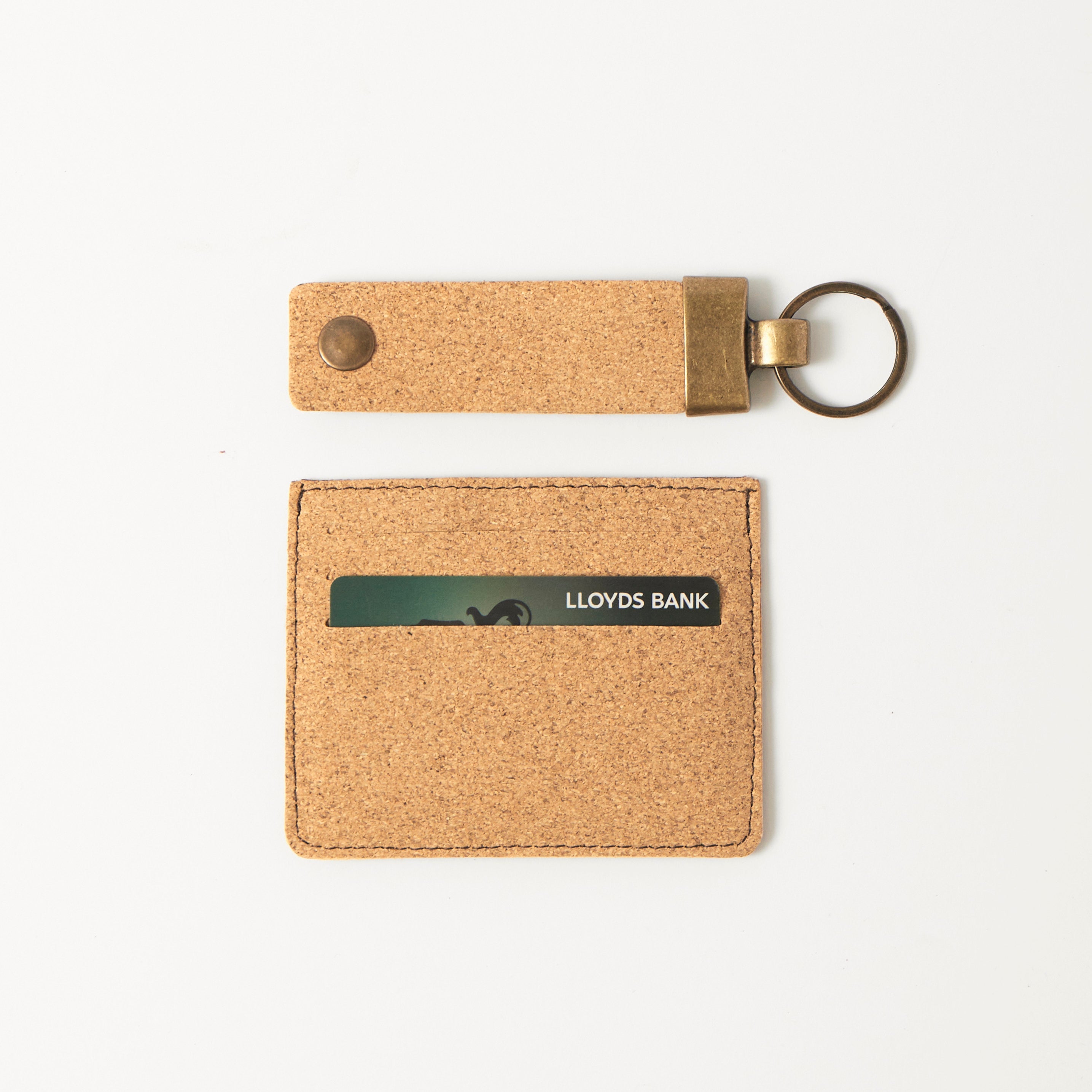 Card Holder Wallet & Key Fob - Cork