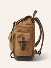 Sand Lombok Waxed Cotton Backpack