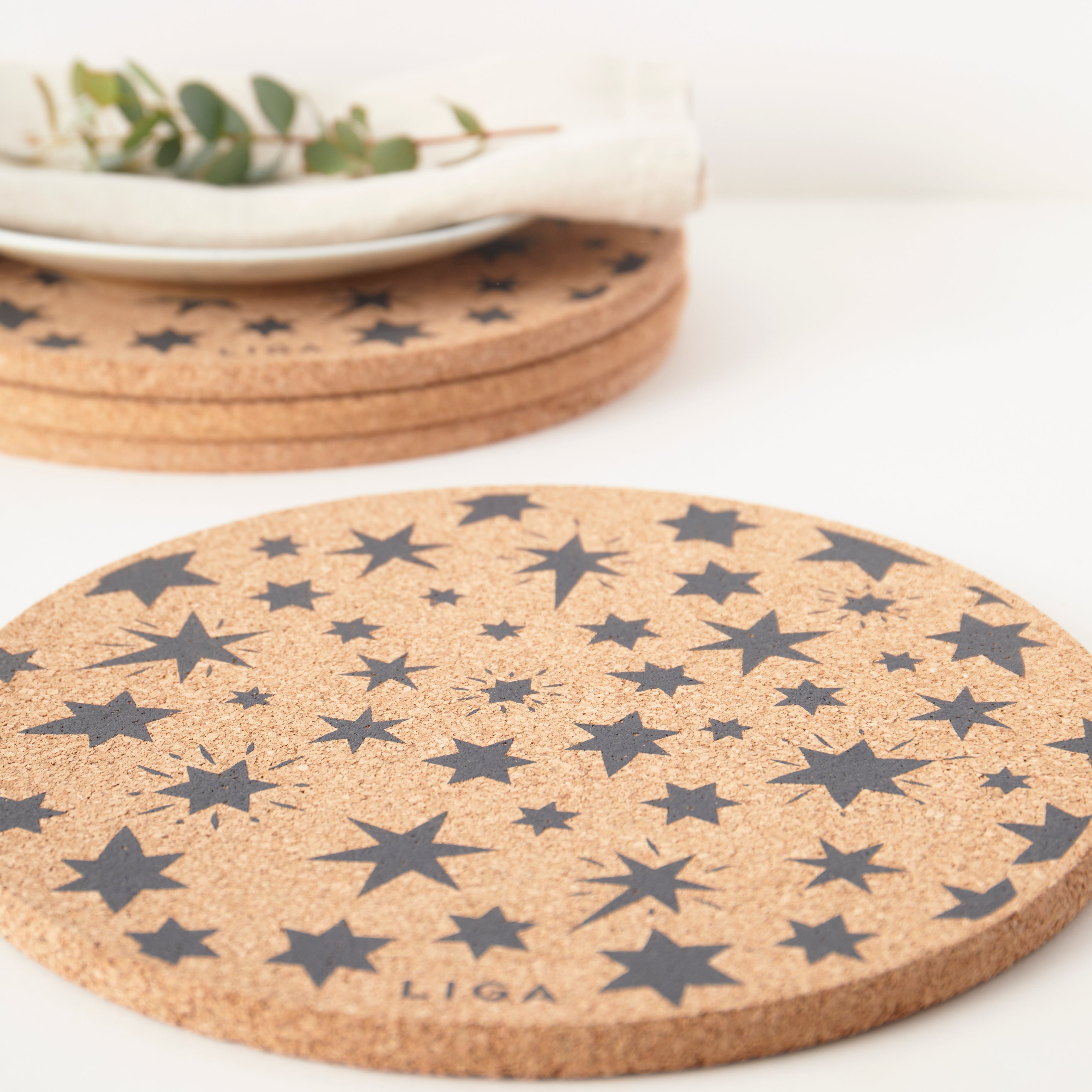 Cork Placemats | Stars