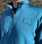 Teal Nevis 1/4 Zip Lightweight Fleece